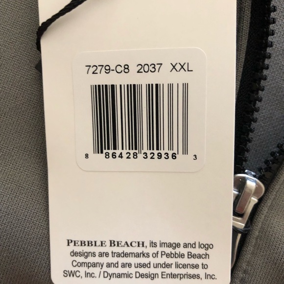 Men’s  NWT Pebble Beach Performance XXL zipper jacket - Picture 7 of 11